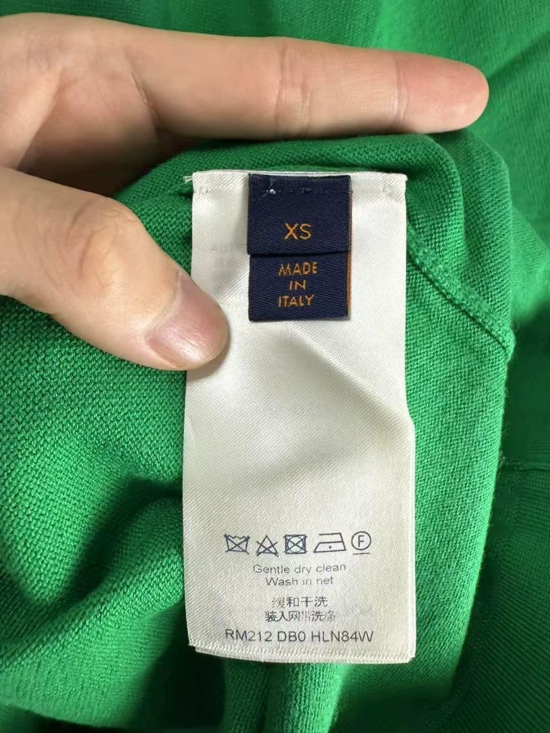 Louis Vuitton Louis Vuitton Green Knit Short Sleeve Shirt-2507 Size US XS / EU 42 / 0 - 4 Thumbnail