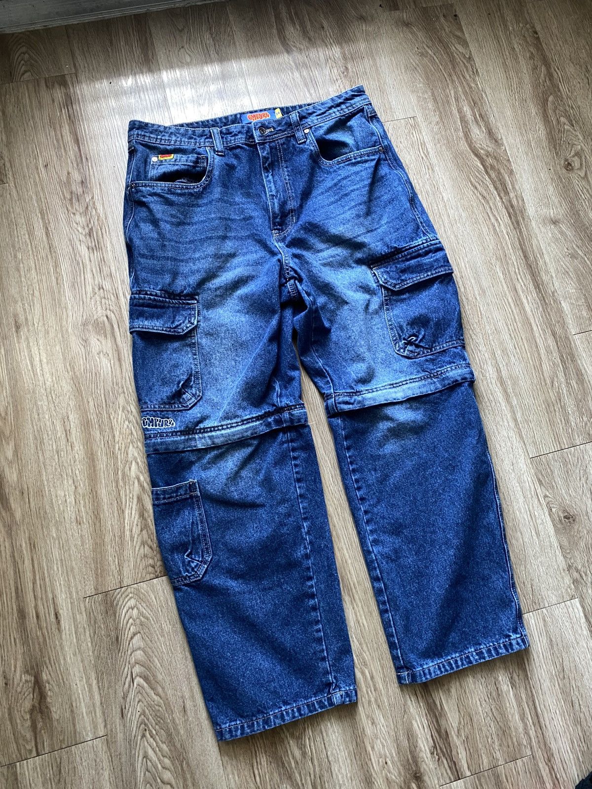 Empyre Empyre Baggy Cargo Skater Denim Jeans Size US 34 / EU 50 - 3 Thumbnail