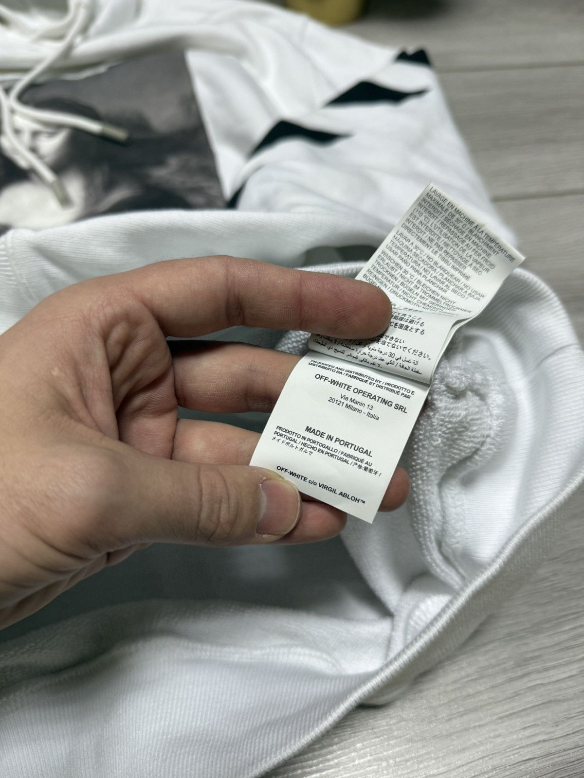 Off-White Off White Mona Lisa temperature hoodie arrows tapes Size US L / EU 52-54 / 3 - 11 Thumbnail