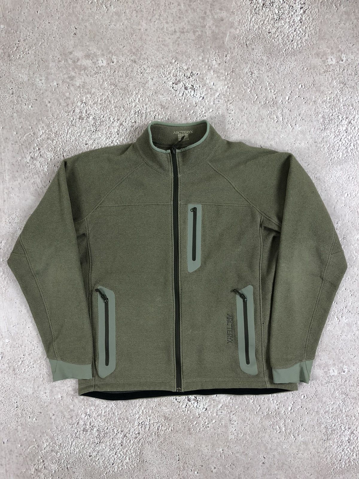 image of Arcteryx Fleece Jacket in Olive, Men's (Size Medium)