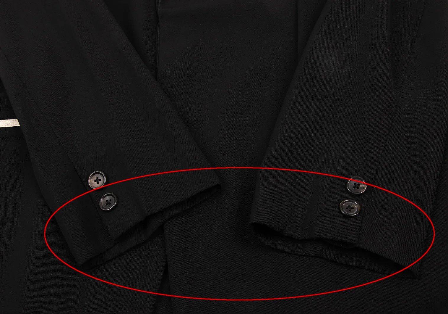 Yohji Yamamoto Yohji Yamamoto Wool Gabardine Jacket Black Beige M Size US M / EU 48-50 / 2 - 8 Thumbnail