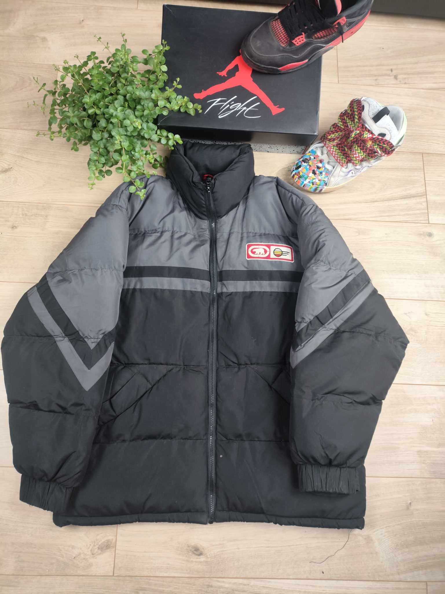 Ecko UNLTD vintage black puffer jacket funcion gechi down