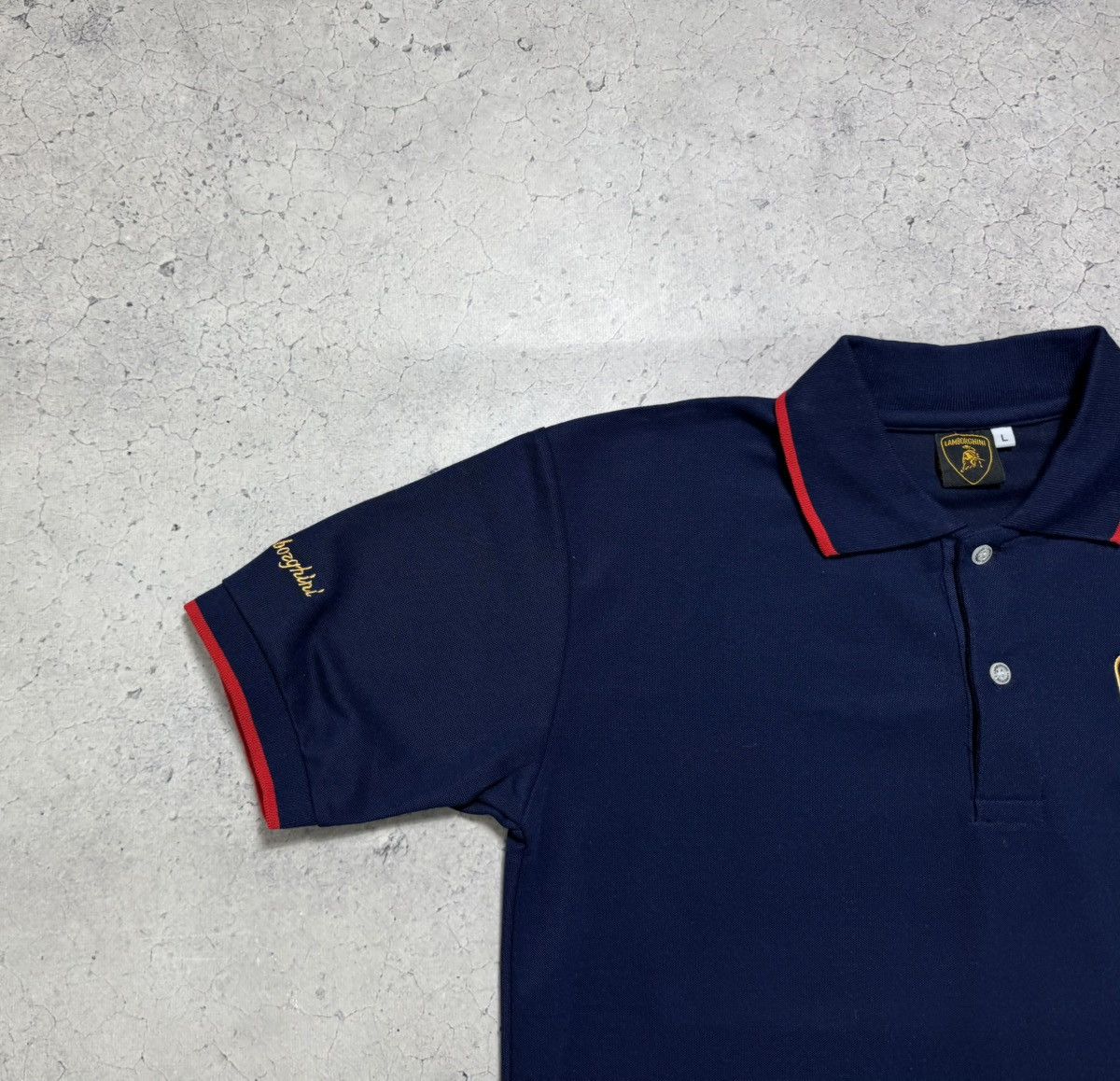 Lamborghini Lamborghini Racing Big Logo Polo Shirt Size L Size US L / EU 52-54 / 3 - 4 Thumbnail