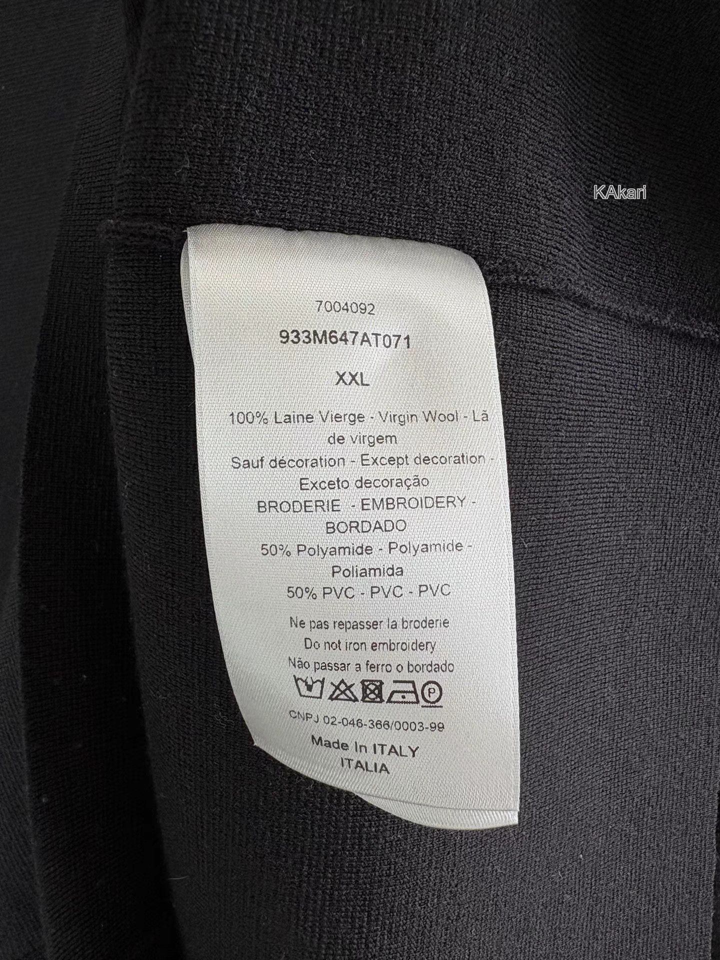 Dior Black Long-Sleeve Crewneck Shirt Size US XXL / EU 58 / 5 - 5 Thumbnail