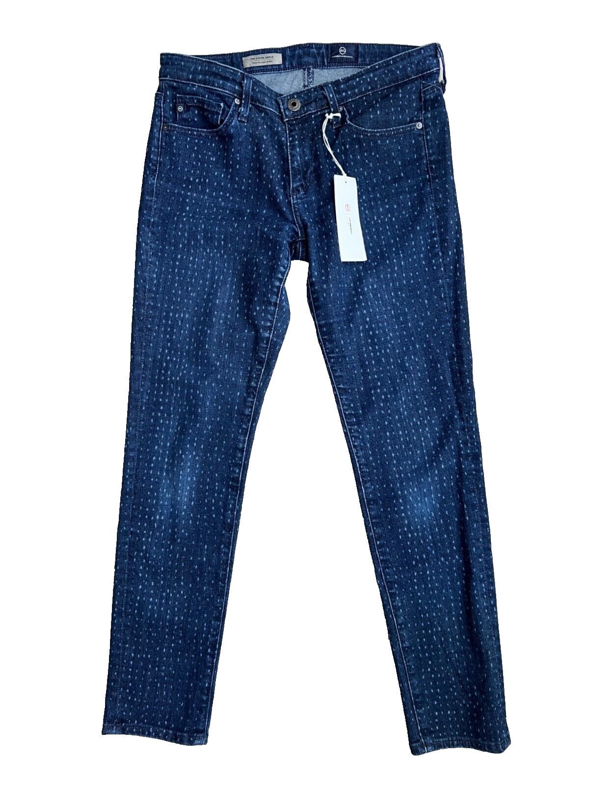 AG Adriano Goldschmied AG Adriano Goldschmied Dotted Stevie Ankle Jeans ( 27 ) Size 27" / US 4 / IT 40 - 4 Thumbnail