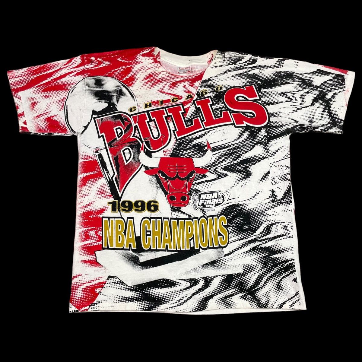 NBA × Vintage Vintage 1996 Chicago Bulls Championship AOP Shirt Adult XL Size US XL / EU 56 / 4 - 1 Thumbnail