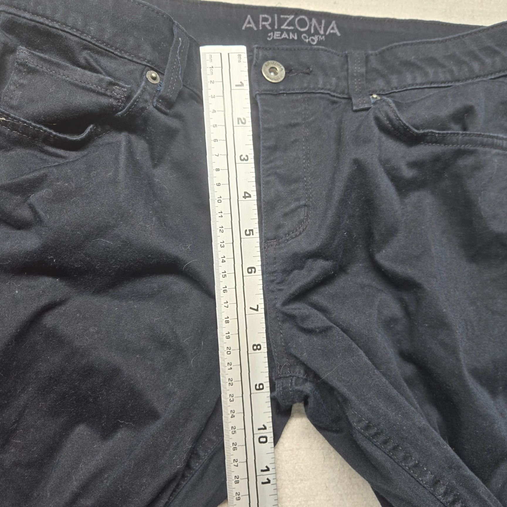 Vintage Arizona Jean Co Womens Junior Size 11 Black Skinny Stretch Denim Jeans 31.5in Inseam Size 32" / US 10 / IT 46 - 5 Thumbnail