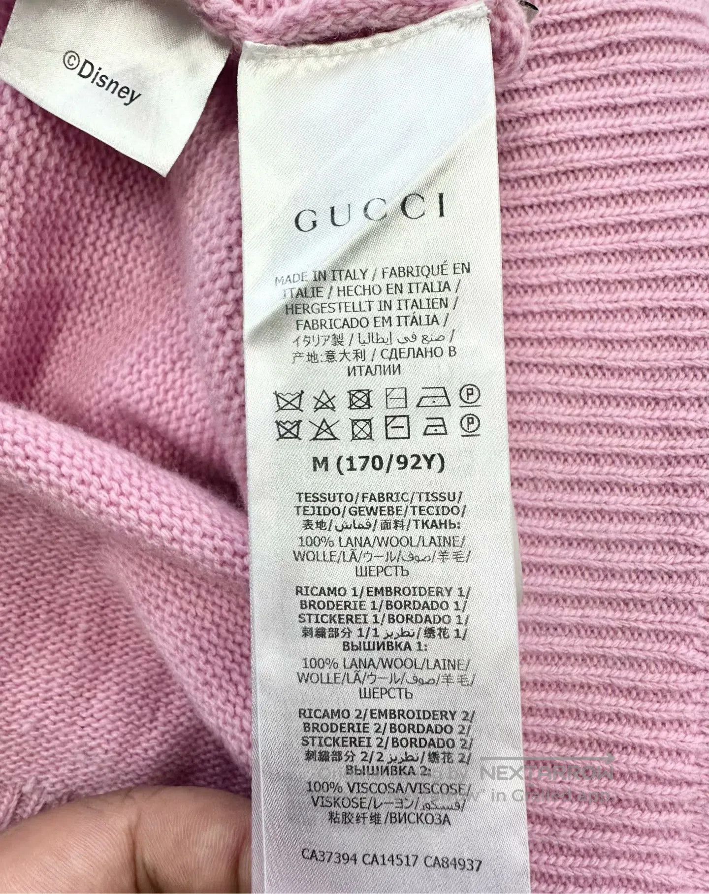 Gucci Guicci Pink Cartoon Mickey Round Neck Long-sleeve Sweater| Size M / US 6-8 / IT 42-44 - 4 Thumbnail