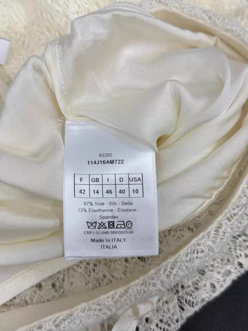 Dior Dior White hollow lace skirt Size 27" / US 4 / IT 40 - 5 Thumbnail