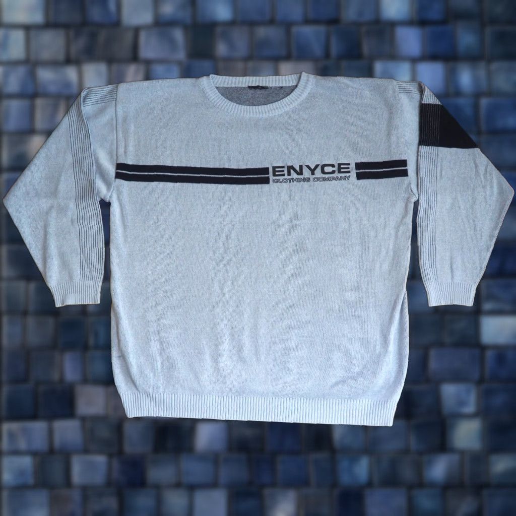 Enyce **VTG Y2K ENYCE SKY BLUE LOGO STRIPE SKATE PULLOVER SWEATER MEN'S XL** User: VTG Y2K ENYCE SKY BLUE LOGO STRIPE SKATE PULlover SWEATER MEN'S XL Size US XL / EU 56 / 4 - 1 Thumbnail