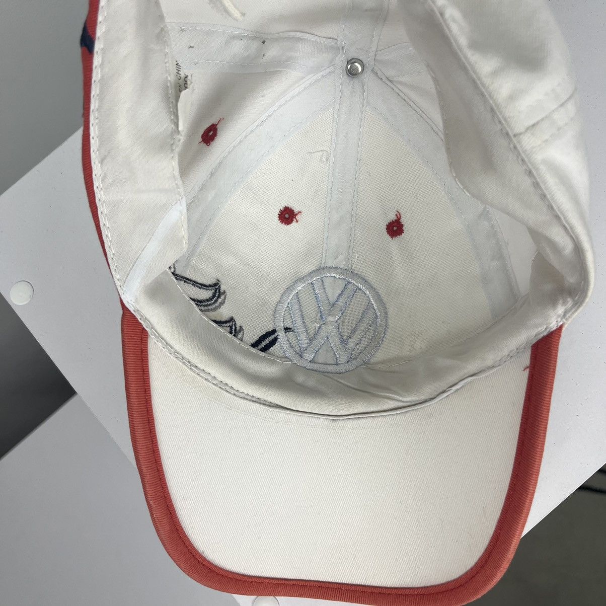 Designer × Vintage 🛻VINTAGE🛻 Volkswagen Racing flame logo baseball Cap Size ONE SIZE - 9 Thumbnail