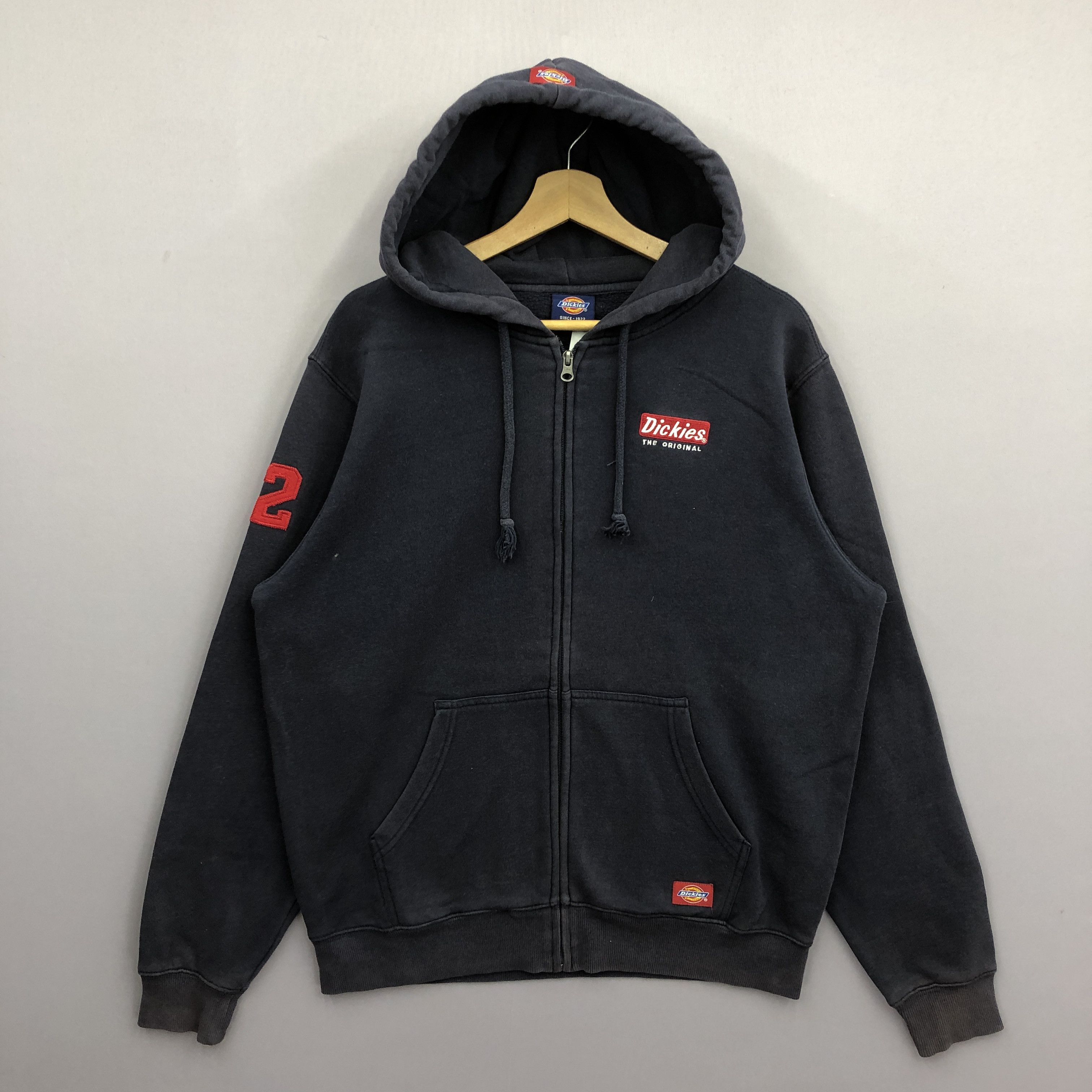 Dickies Vintage 90s Dickies Hoodie Sweater Dickies Zipper Sweatshirt Size US M / EU 48-50 / 2 - 2 Thumbnail