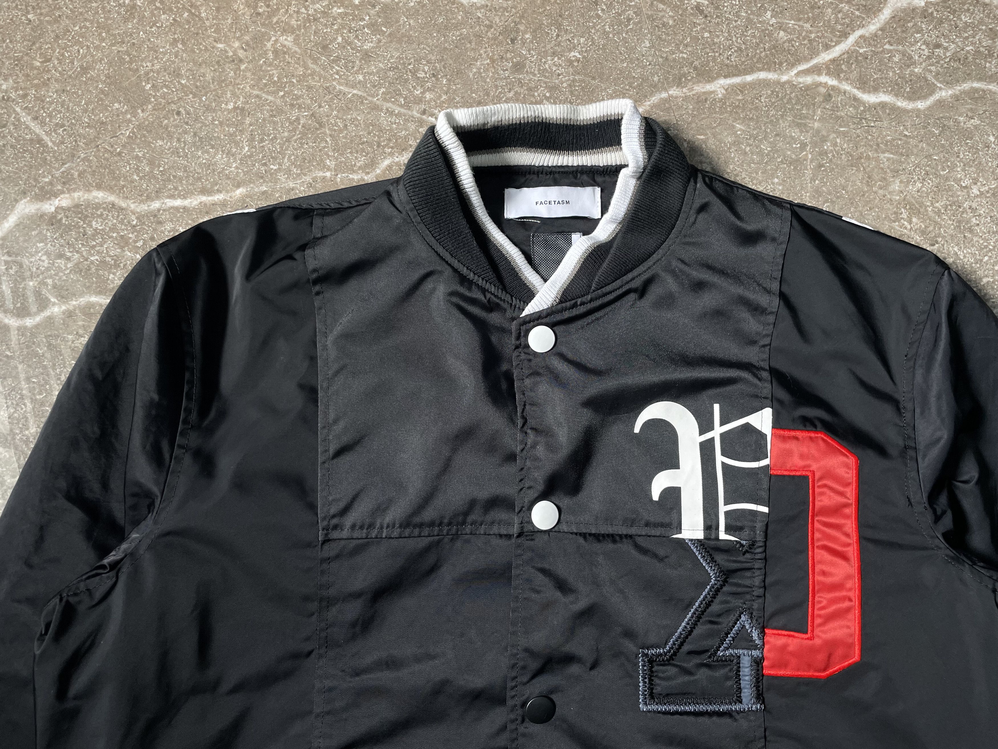 Facetasm FACETASM - Runway 16SS - MIXED STADIUM JACKET Size US M / EU 48-50 / 2 - 3 Thumbnail