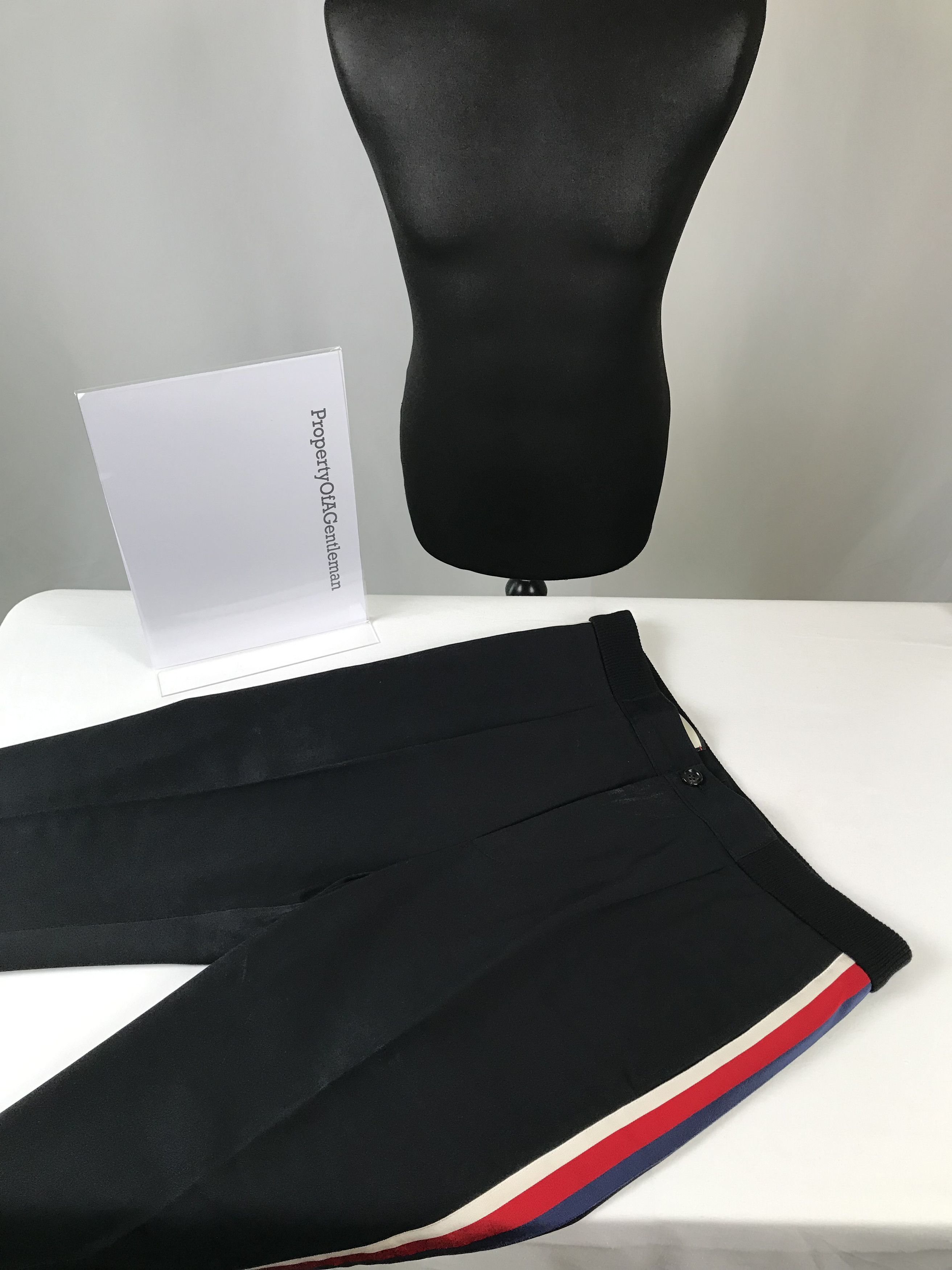 Gucci Trousers With Red White & Blue Piping