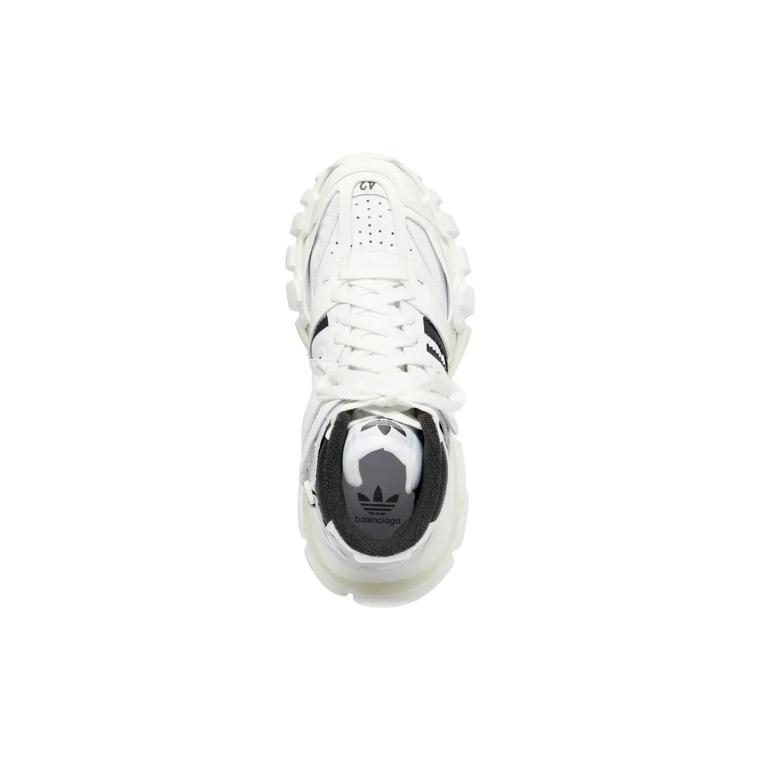 Adidas × Balenciaga o1bcso1str1224 Track Forum Sneakers in White/Black Size US 8 / EU 41 - 6 Thumbnail