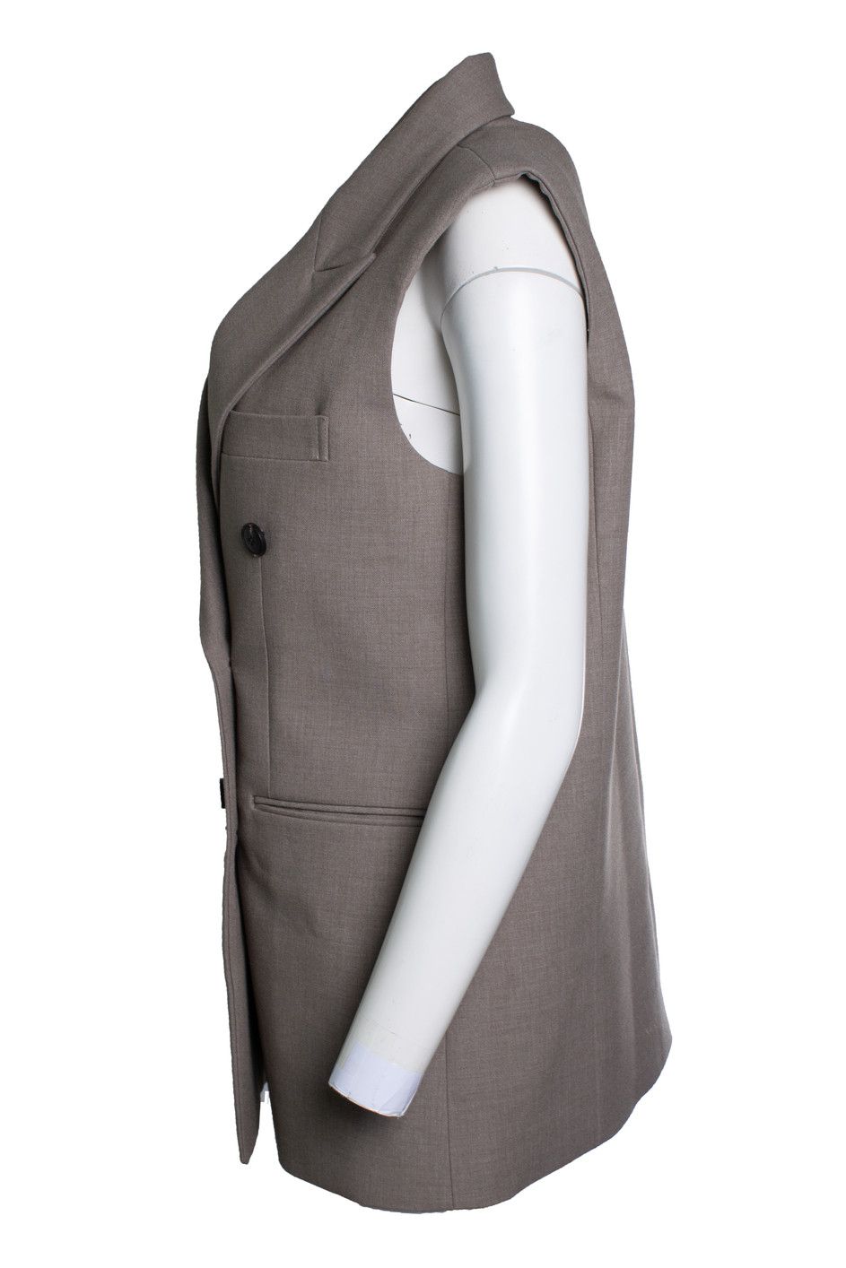 Other 3.Another, taupe double breasted vest Size S / US 4 / IT 40 - 2 Thumbnail