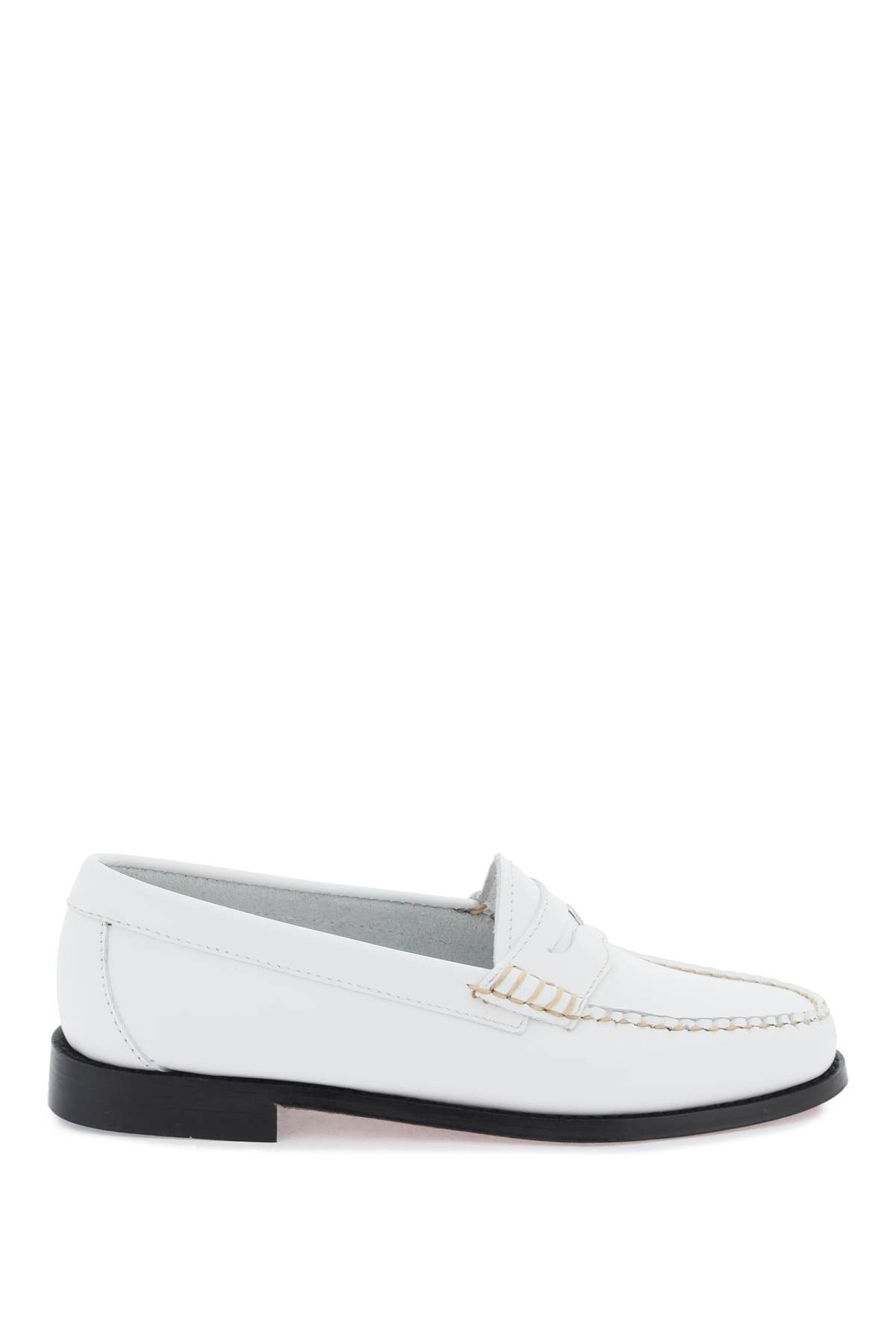 image of G H Bass Co Weejuns Penny Loafers in Bianco, Women's (Size 9)
