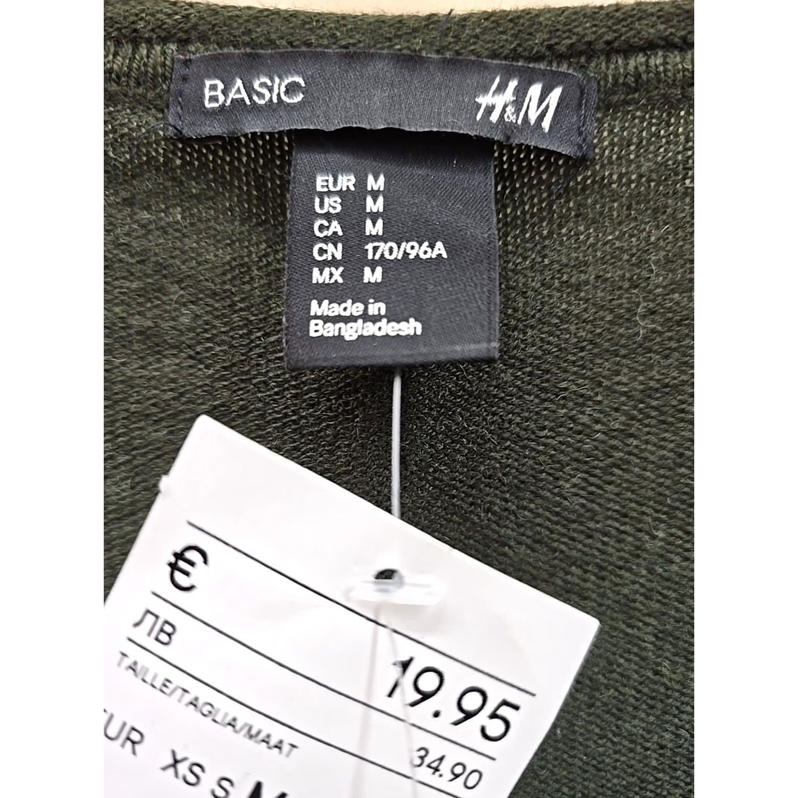 H&M H&M Basic Pull-Over Body-Con Stretch Dress Dark Forest Green Long Sleeves NEW M Womens Dress Knee Length Jersey Cotton Blend Size M / US 6-8 / IT 42-44 - 4 Thumbnail