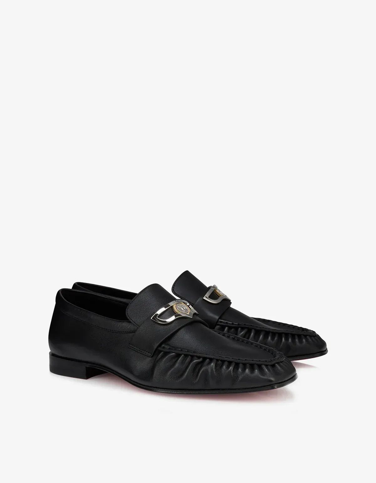 Christian Louboutin Black Mocallista Loafers