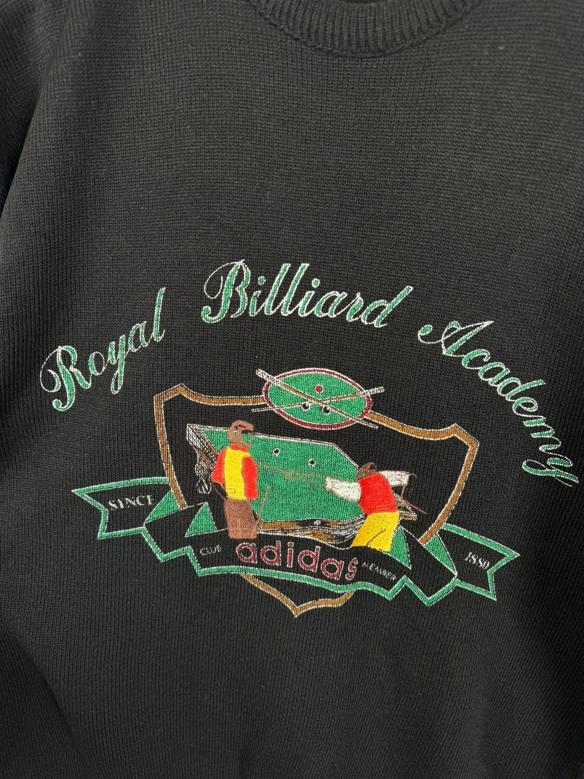 Adidas Adidas Vintage 1990s Sweater Royal Billiard Academy Size US L / EU 52-54 / 3 - 5 Thumbnail