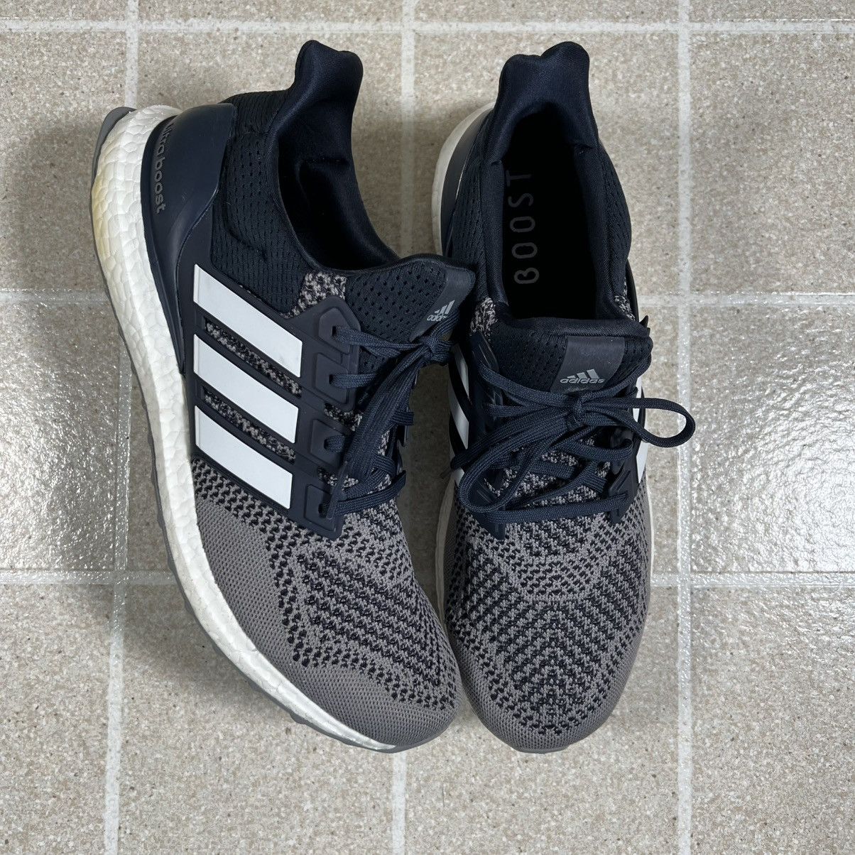 Adidas Adidas Ultraboost 1.0 Legend Cloud White Grey Running Sz 13 Size US 13 / EU 46 - 1 Thumbnail