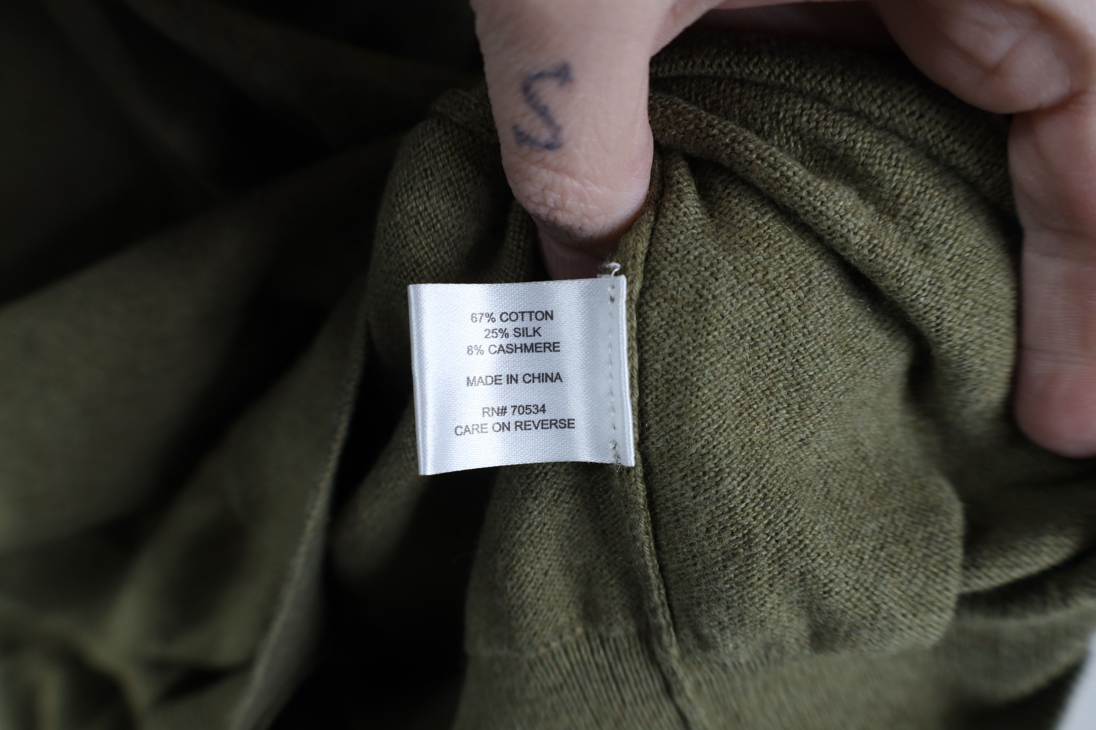 Orvis Vintage Orvis Cashmere Blend Knit Collared Sweater Green Size US XL / EU 56 / 4 - 9 Thumbnail