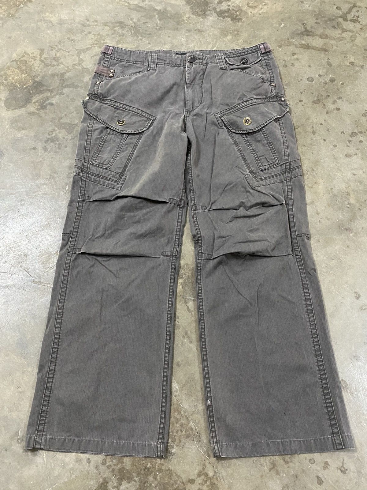 Seditionaries Japanese Net Man Faded Black Cargo Seditionaries Pant @287 Size US 34 / EU 50 - 1 Thumbnail