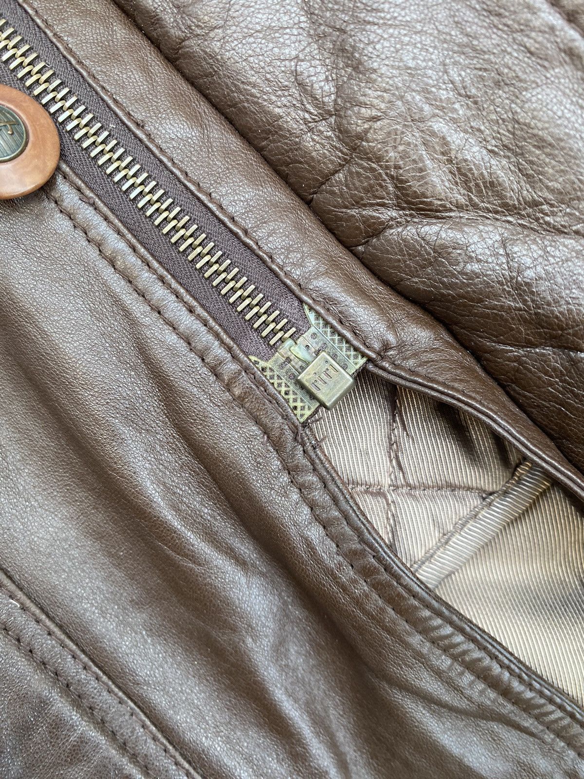 Vintage × Yves Saint Laurent 💥Lamb Skin💥Yves Saint Laurent Leather Coat Size US XL / EU 56 / 4 - 17 Thumbnail