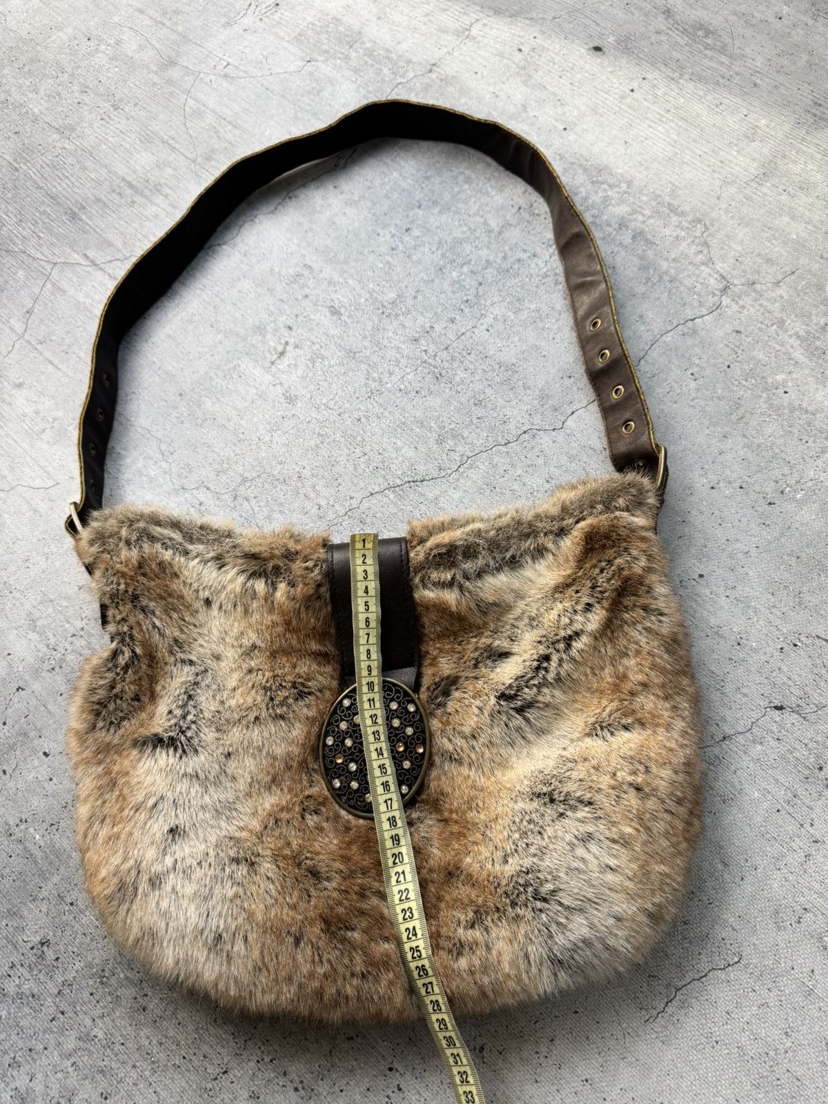 If Six Was Nine Vtg Japan if six was nine Style Fur bag with handles Y2K Size ONE SIZE - 14 Thumbnail