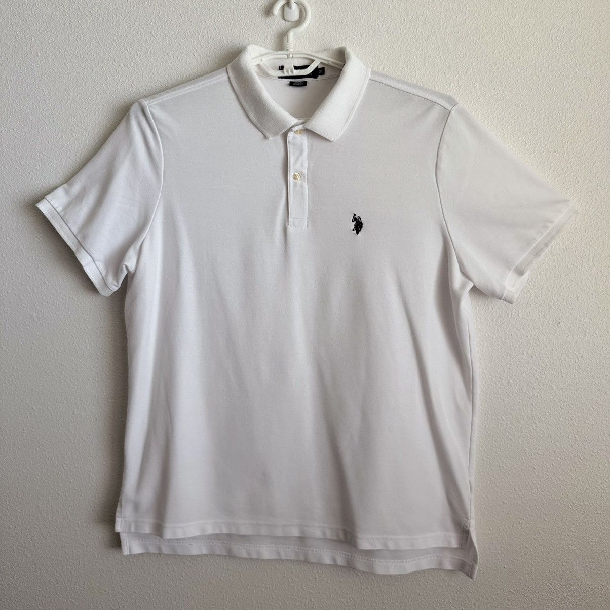 U.S. Polo Assn. U.S. Polo Assn Performance Pique Polo Shirt Men’s XL White Size US XL / EU 56 / 4 - 1 Thumbnail