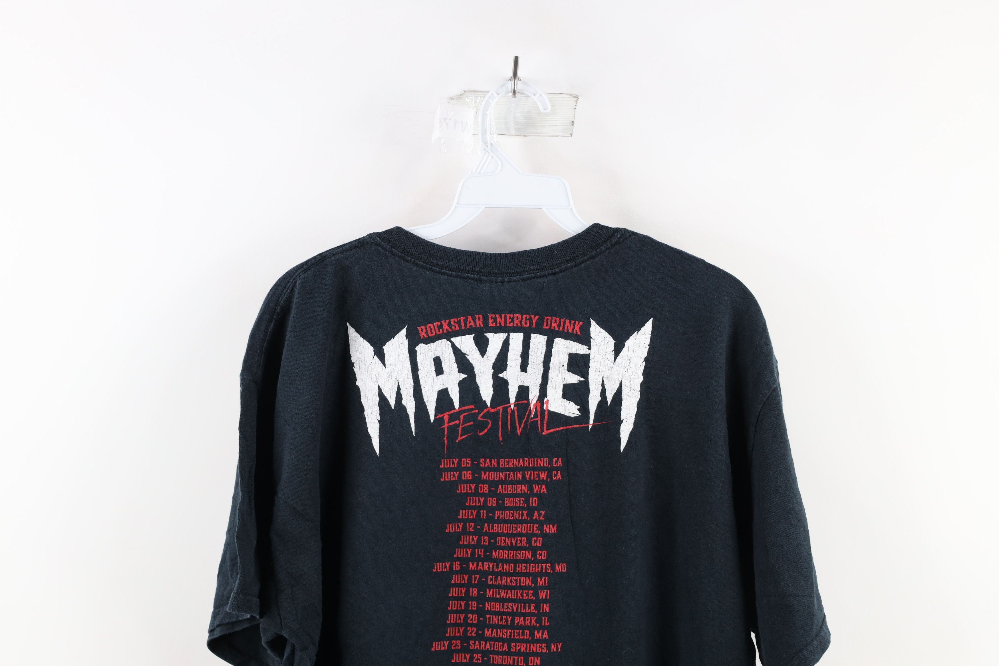 Vintage Y2K 2014 Rockstar Energy Drink Mayhem Festival T-Shirt Size US L / EU 52-54 / 3 - 9 Thumbnail