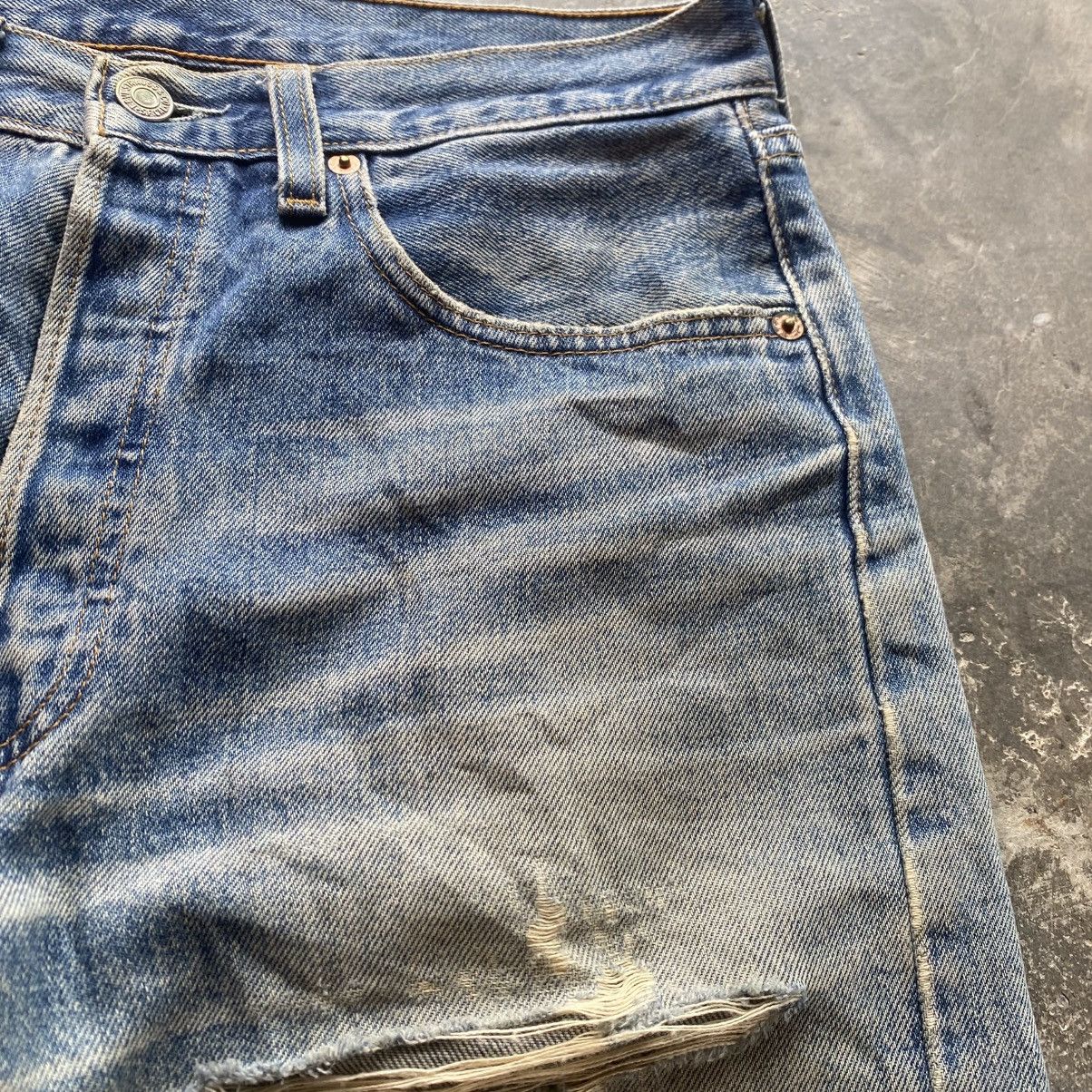 Levi's Vintage Clothing Distressed 501 Levis Denim Short Size US 30 / EU 46 - 6 Thumbnail
