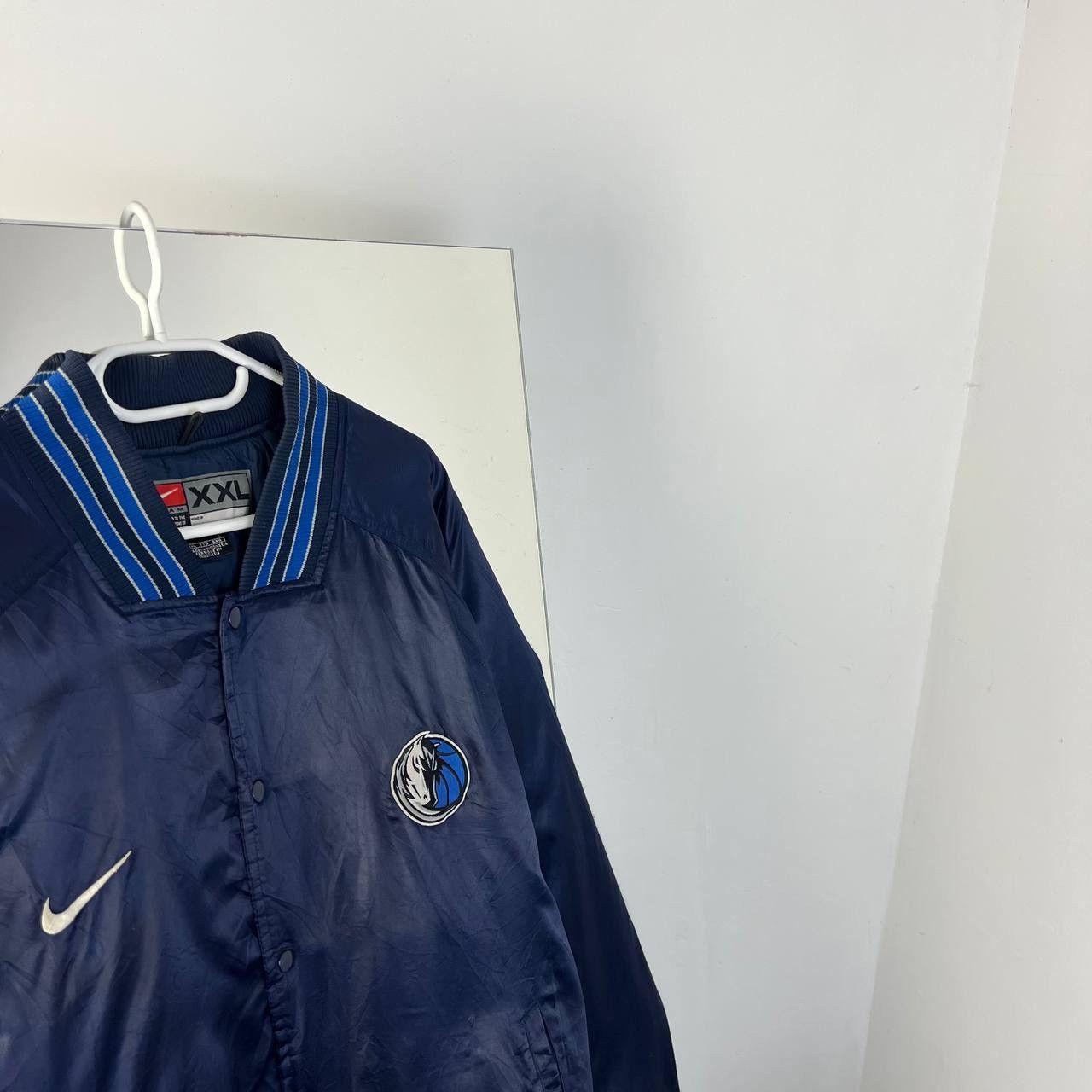 Nike Vintage Y2K Nike Dallas Mavericks Big Logo NBA Bomber Jacket Size US XXL / EU 58 / 5 - 3 Thumbnail