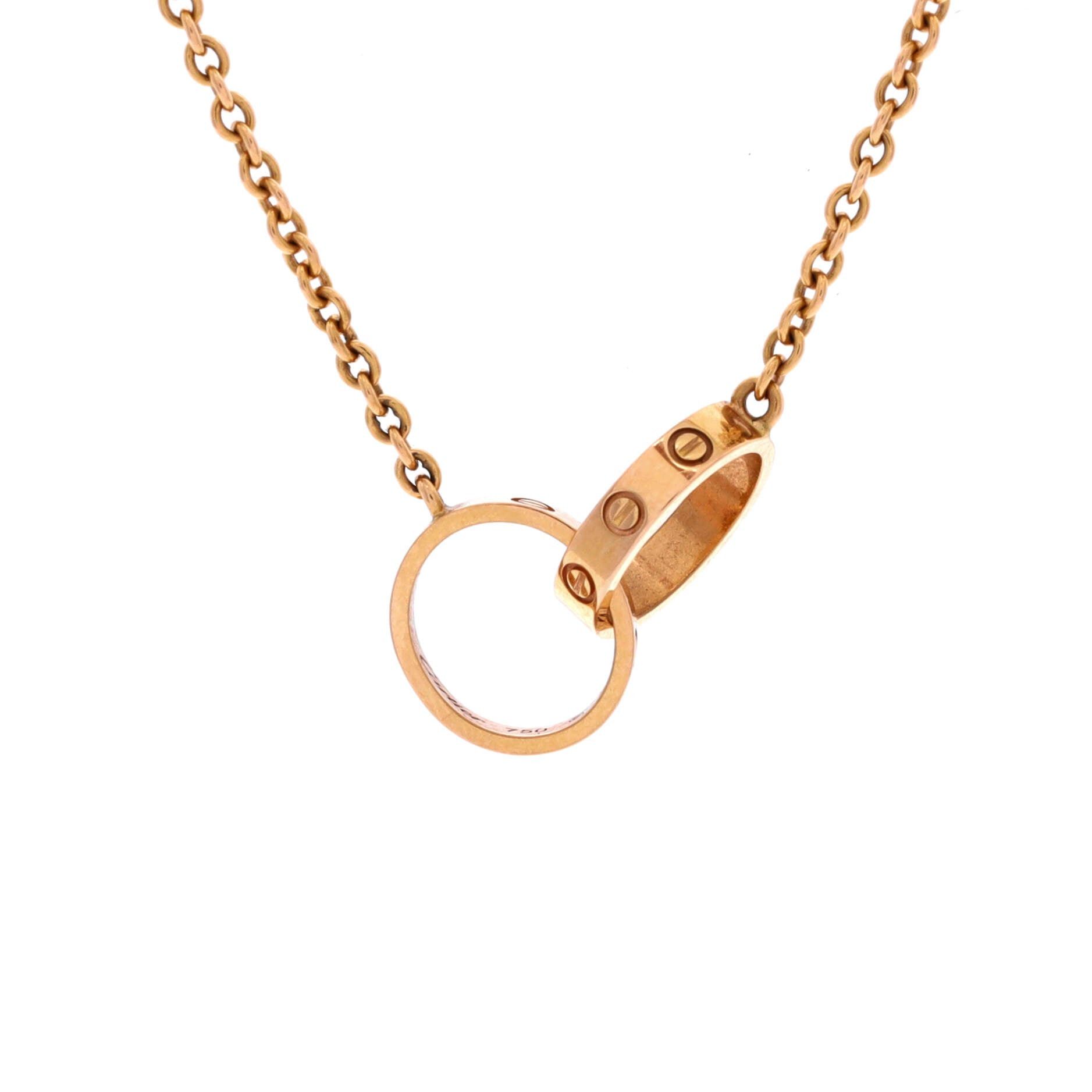 Cartier Love Interlocking Necklace Size ONE SIZE - 1 Thumbnail