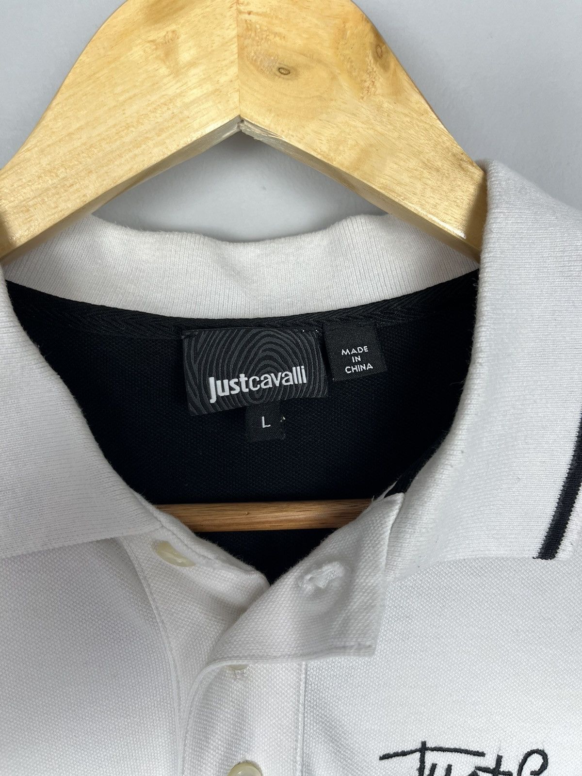 Just Cavalli × Roberto Cavalli Just Cavalli Logo Print Luxury Lux Polo Size US L / EU 52-54 / 3 - 13 Thumbnail