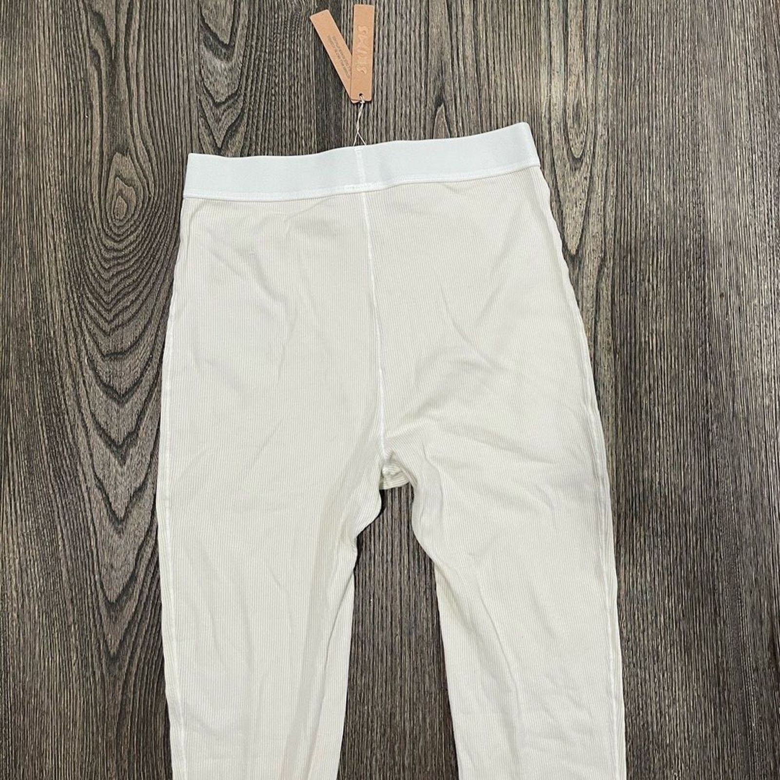 SKIMS NWT Skims Cotton Rib Legging High-Rise Elastic Waistband S Size 26" / US 2 / IT 38 - 7 Thumbnail