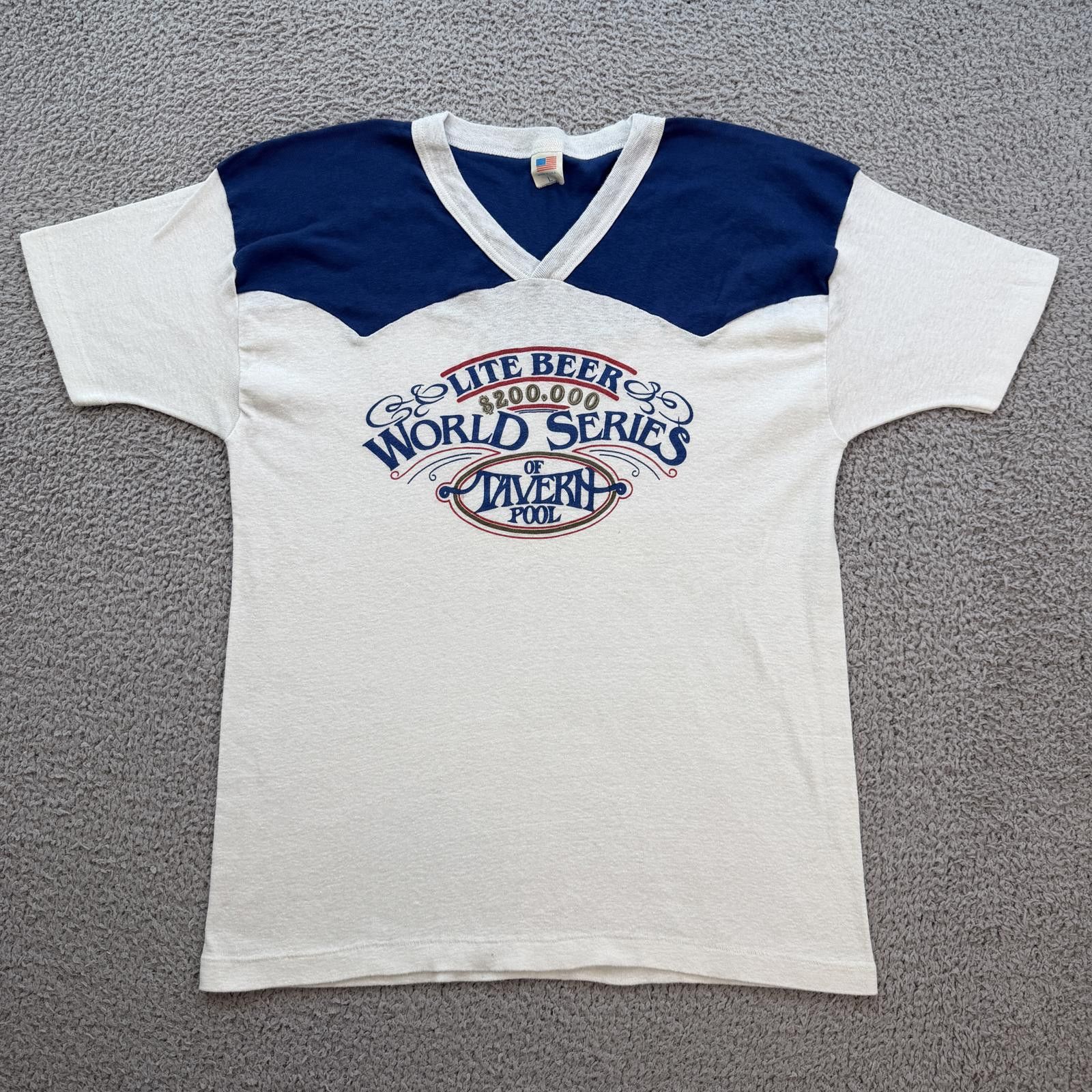 Other Vintage 80s Lite Beer World Series Of Tavern Pool T Shirt Size US L / EU 52-54 / 3 - 1 Thumbnail