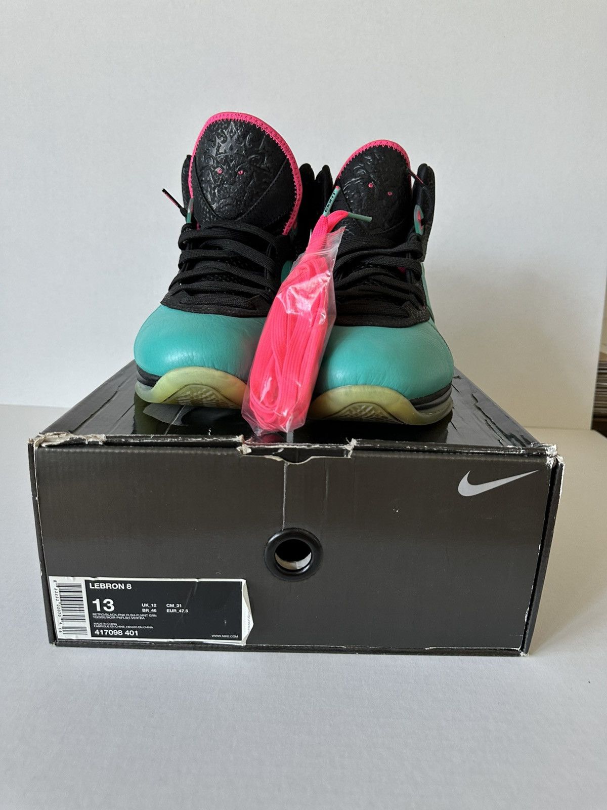 Nike Lebron 8 South Beach 2010 Size US 13 / EU 46 - 1 Thumbnail