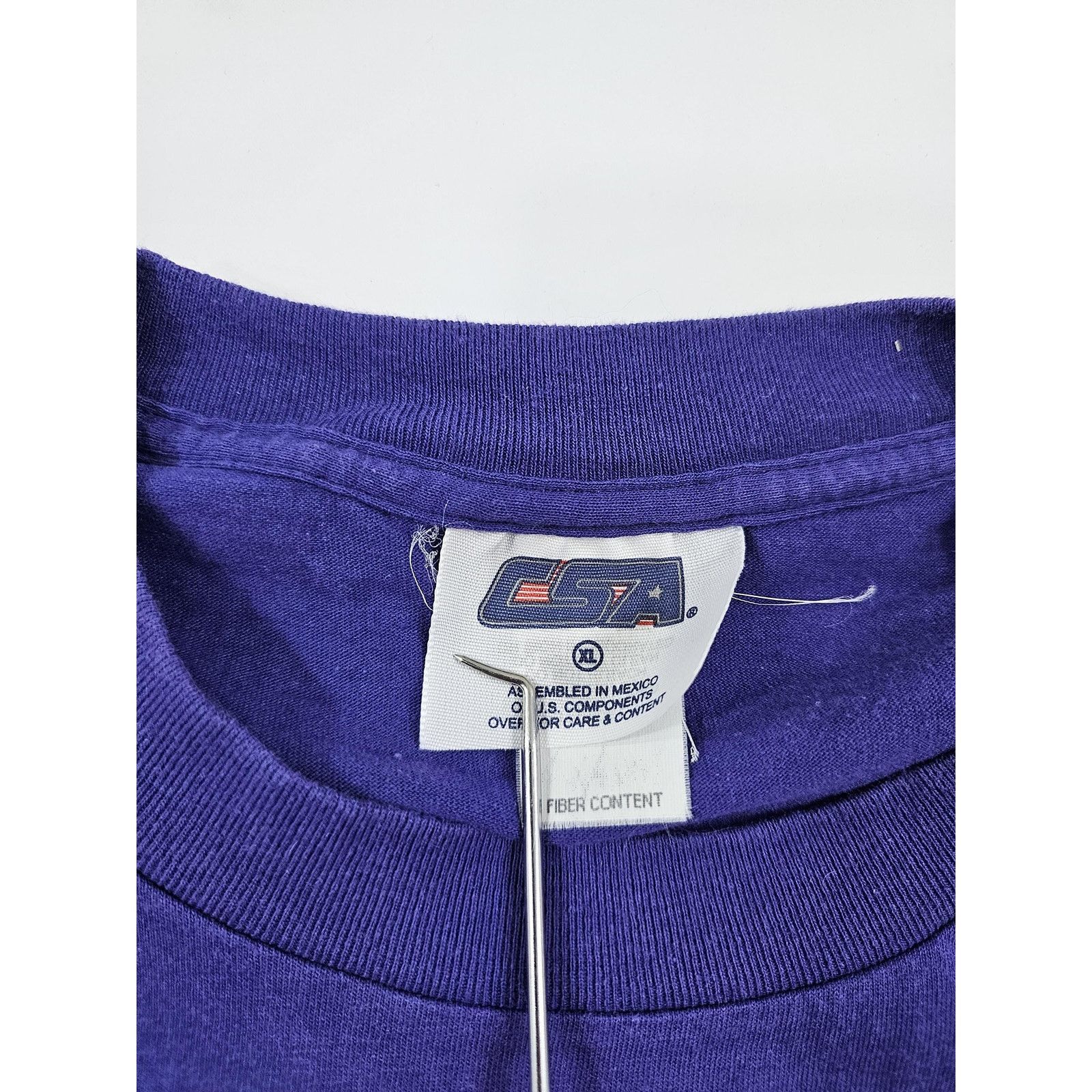 CSA 90s Minnesota Vikings Purple Pride T-Shirt Purple CSA Sz XL Size US XL / EU 56 / 4 - 5 Thumbnail