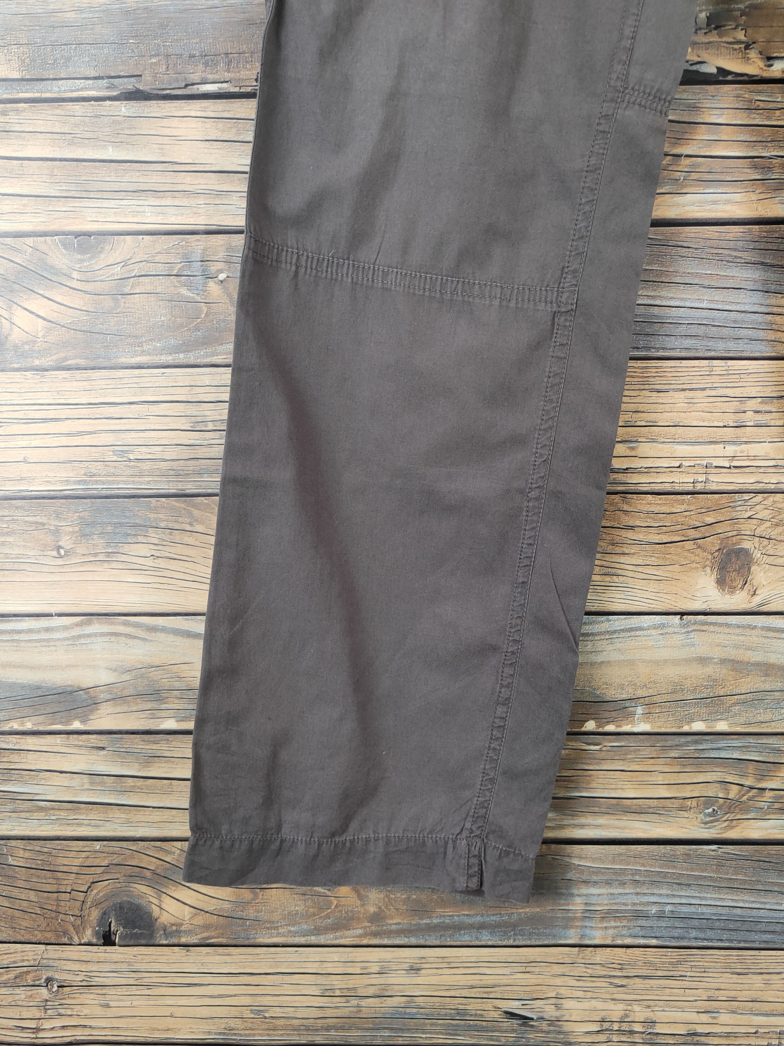Japanese Brand D Daily News Dark Brown Multipocket Cargo Pants #W1857 Size US 30 / EU 46 - 4 Thumbnail