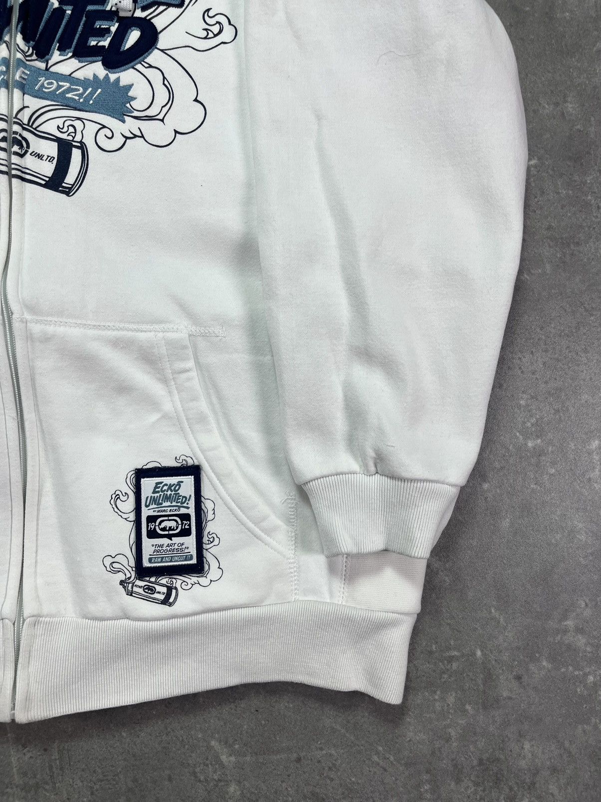 Ecko Unltd. 00s Ecko Unltd. Reversible AOP Printed Baggy Zip Hoodie XXL Size US XXL / EU 58 / 5 - 8 Thumbnail