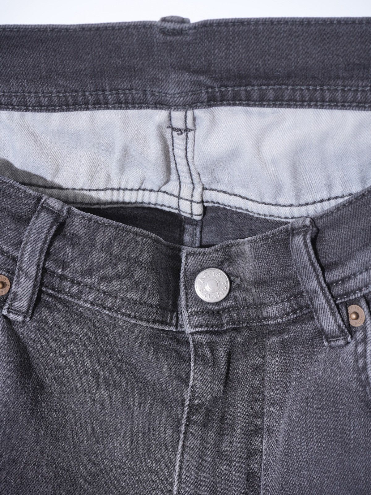 Acne Studios Acne Studios North Used Blk Denim Jeans Size US 33 - 6 Thumbnail