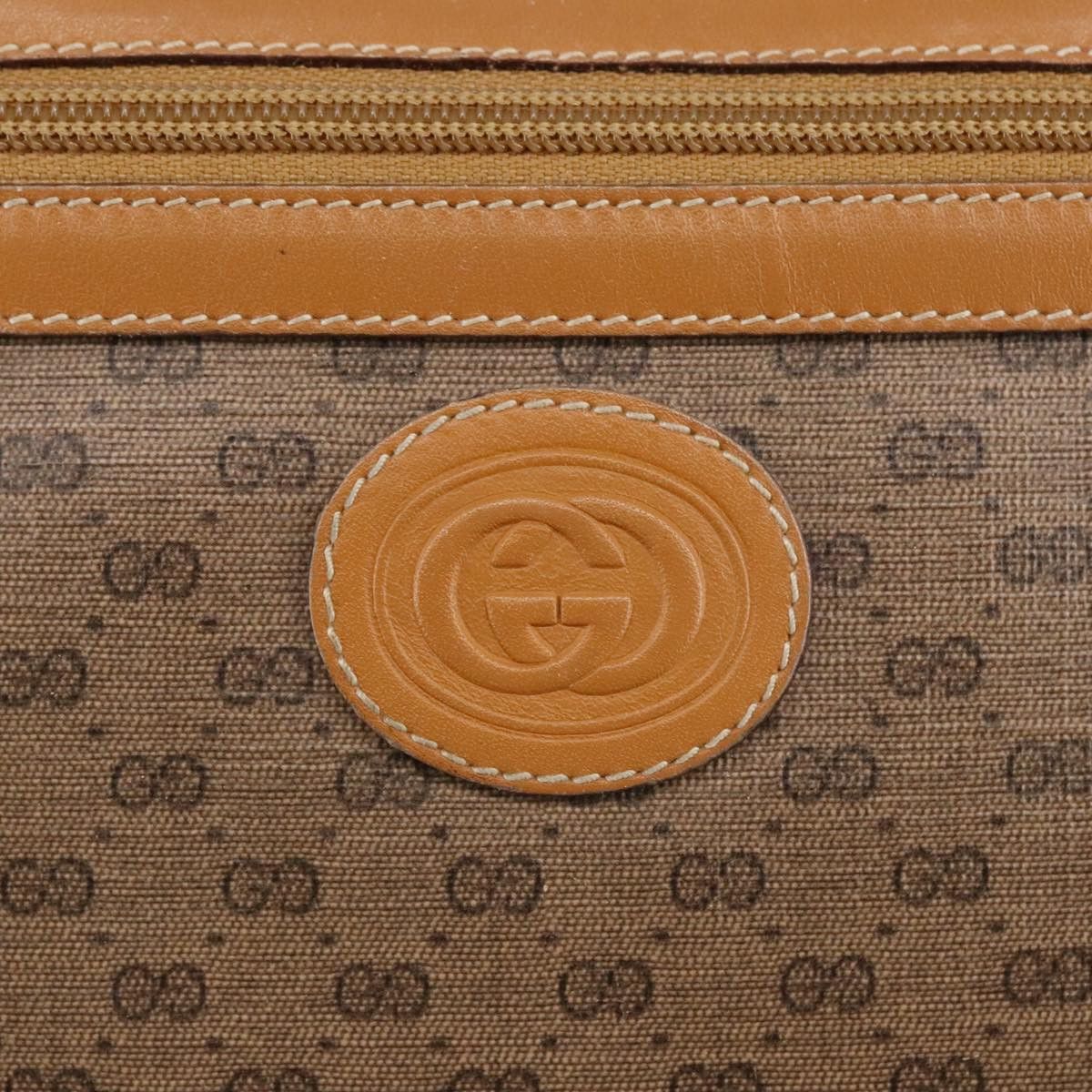 Gucci GUCCI Micro GG Supreme Shoulder Bag Pvc Leather Beige Gold Size ONE SIZE - 15 Thumbnail