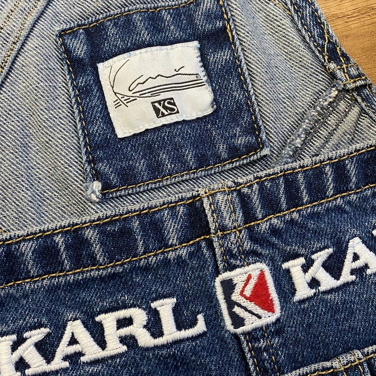 Karl Kani Karl Kani Denim Skirt Overalls Size XS / US 0-2 / IT 36-38 - 13 Thumbnail