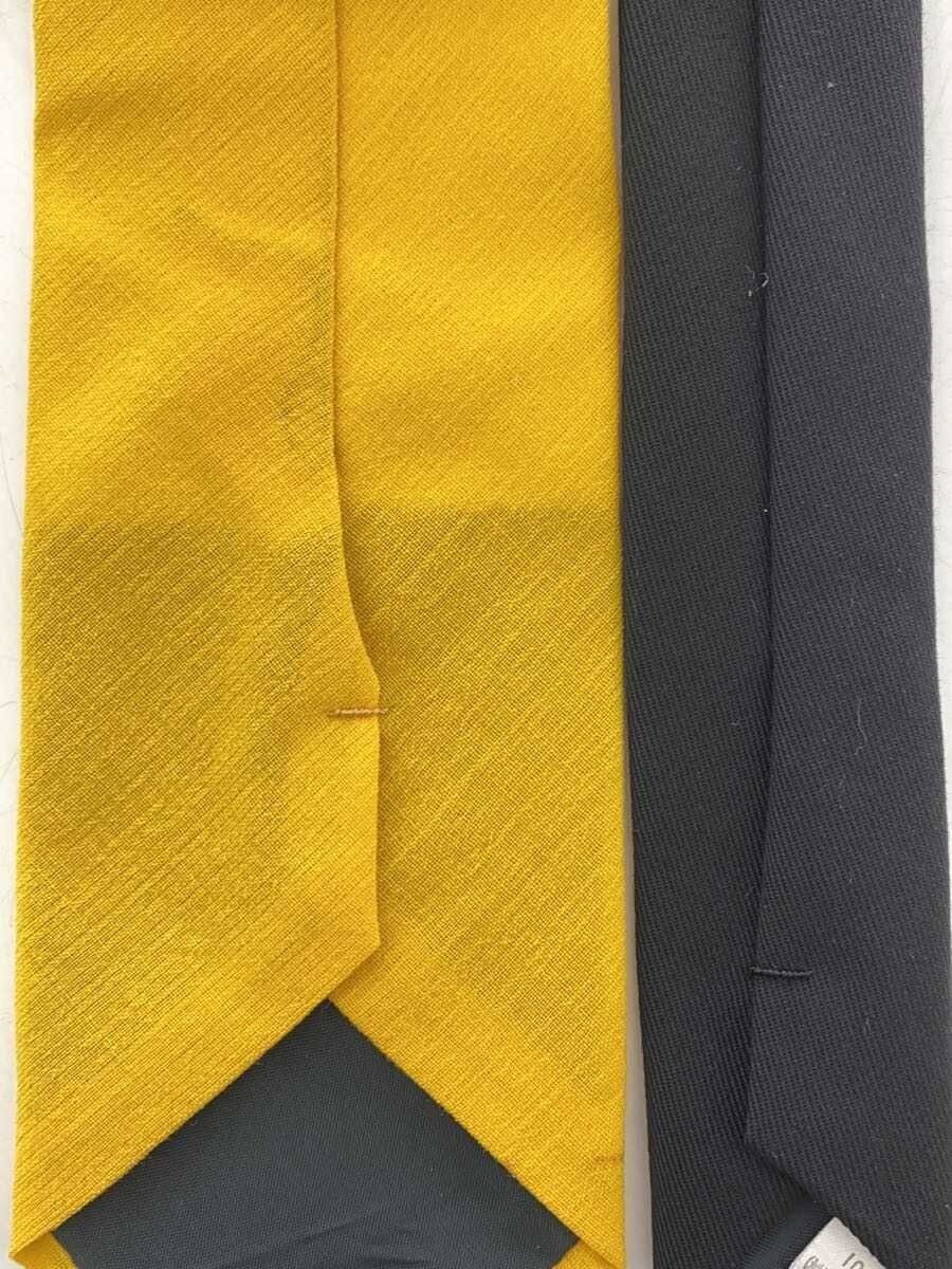 Yohji Yamamoto Striped Wool Tie Size ONE SIZE - 4 Thumbnail