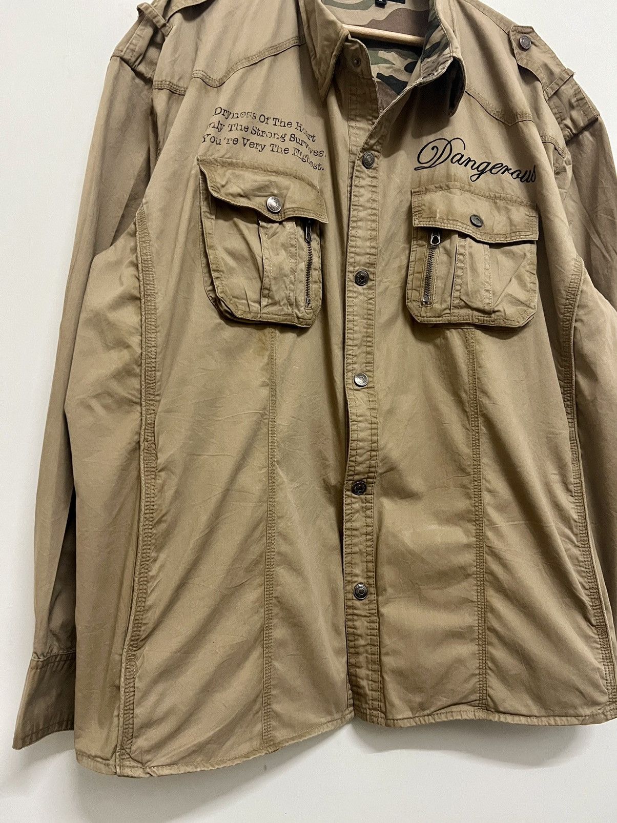 14th Addiction × In The Attic × Share Spirit Homme Y2K In The Attic Western Military Workshirt Shirt Size US XXL / EU 58 / 5 - 3 Thumbnail