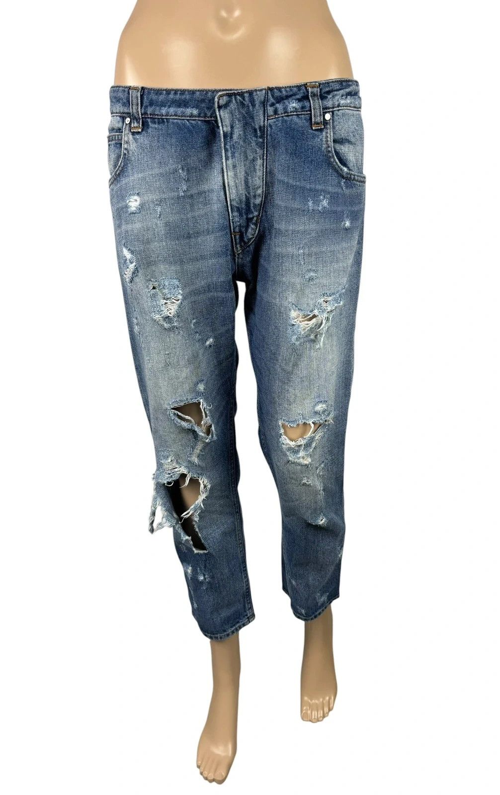 Pierre Balmain Pierre Balmain Ripped Jeans size 27 Size 27" / US 4 / IT 40 - 1 Thumbnail