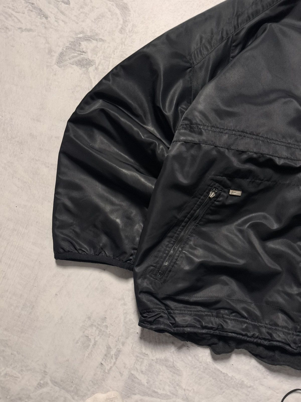 Nike × Vintage 90s Nike Vintage Double Sided Teddy Fleece/Nylon Jacket Y2K Size US L / EU 52-54 / 3 - 11 Thumbnail