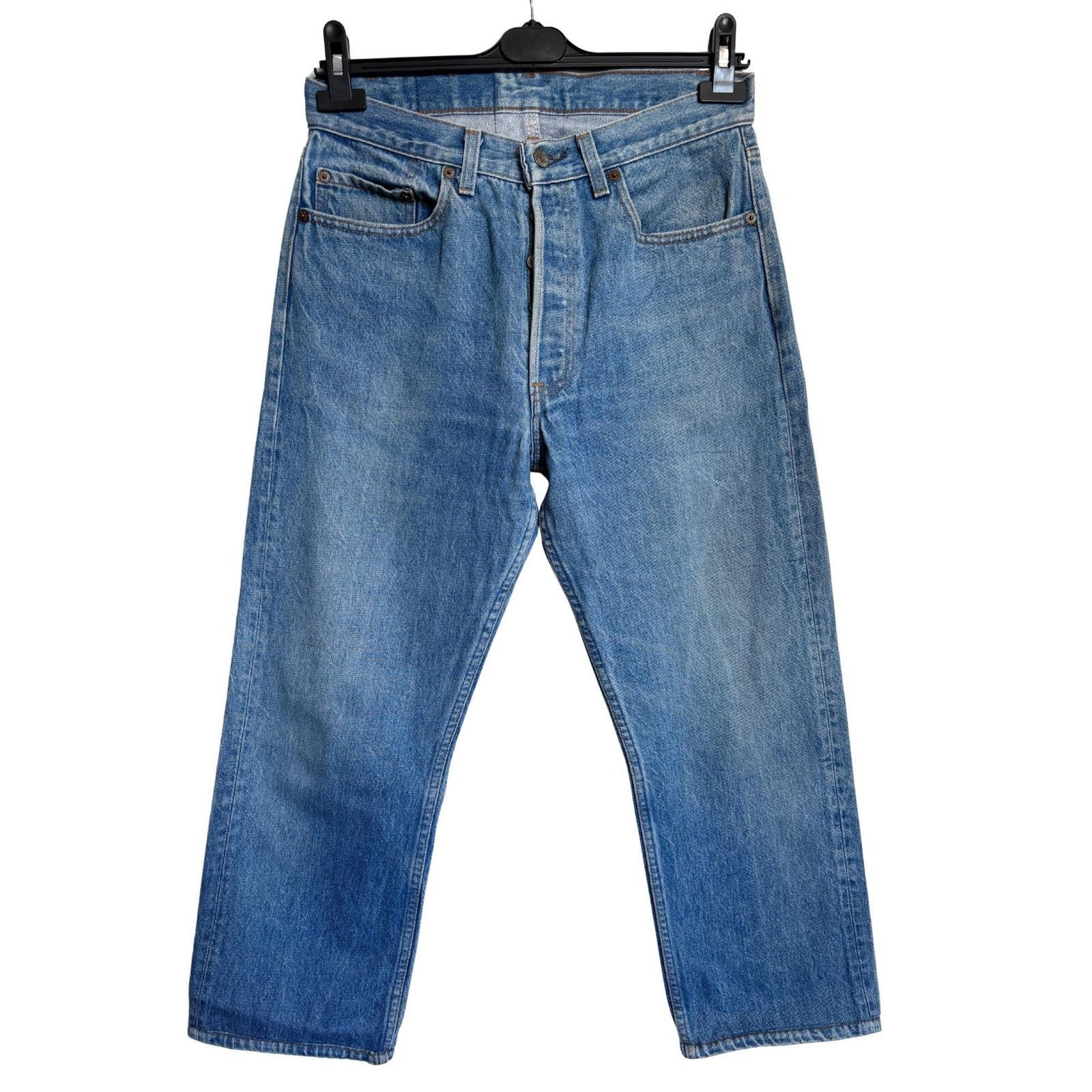 Japanese Brand × Levi's × Levi's Vintage Clothing Levi’s 501 0113 USA W32 L30 Red Tab Archive Light Wash Jeans Size US 32 / EU 48 - 4 Thumbnail
