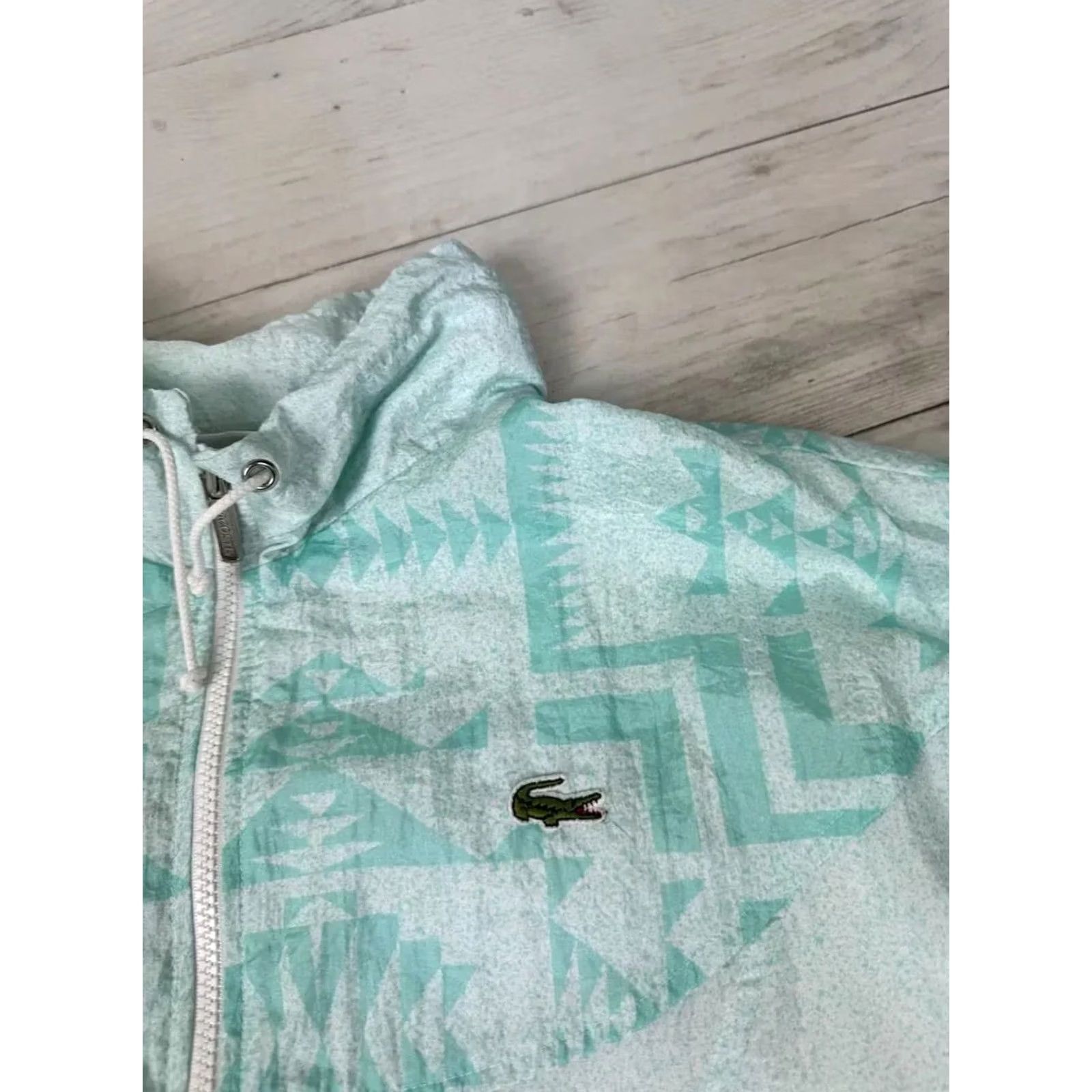 Lacoste VINTAGE Lacoste Nylon 90s Track Suit Jacket And Pants Mens Size S Green Track Suit Size 36R - 7 Thumbnail